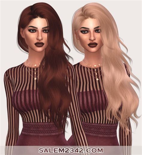 Salem2342 Anto`s Glare Hair Retextured Sims 4 Hairs