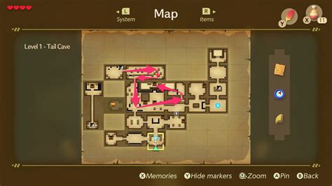 Links Awakening Tail Cave Walkthrough And Maps Polygon