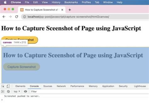 How To Capture Screenshot Of Page Using JavaScript Phppot