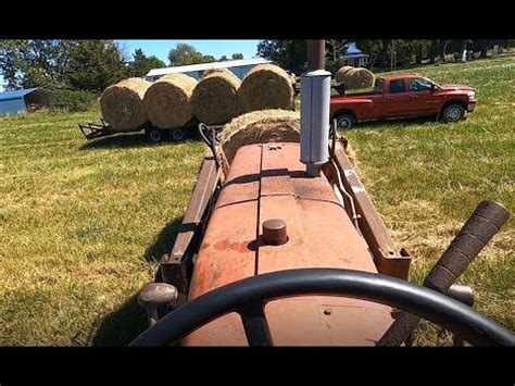 Raking Baling Loading Hauling Unloading Hay The Farm Wolf Youtube