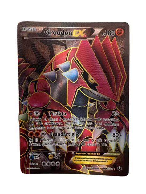 CARTA POKÉMON GROUDON Ex Full Art MINT EUR 80 00 PicClick FR