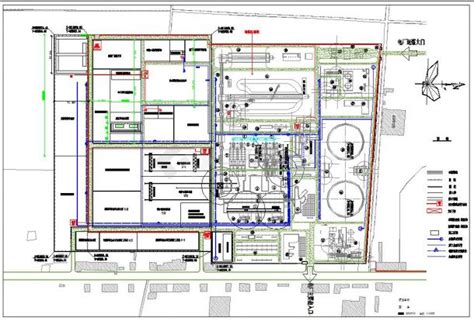 某大型发电厂布置规划设计cad总平面图水电站土木在线