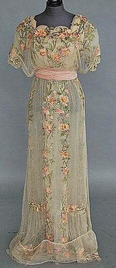 1912 Evening Gown Edwardian Clothing Edwardian Dress Antique Dress