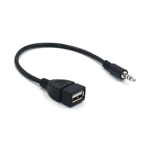 3 5mm Audio Aux Jack To Usb Type A Female Mp3 Converter Adapter Cable 3 5mm Audio Aux Jack To