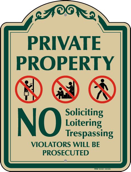 No Soliciting Loitering Or Trespassing Sign Claim Your 10 Discount