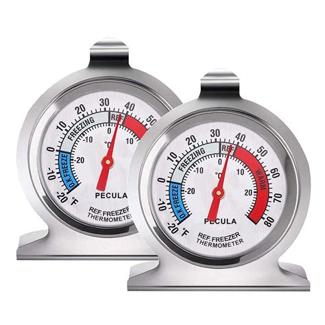 Pcs Large Dial Stainless Steel Temperature Fridge Thermometer For