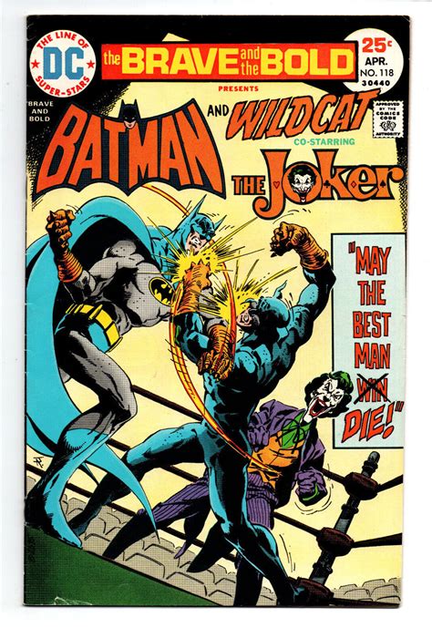 Brave And The Bold 118 Batman Joker Wildcat 1975 VG Comic