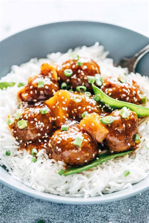 Slow Cooker Teriyaki Meatballs With Pineapple My Food Story