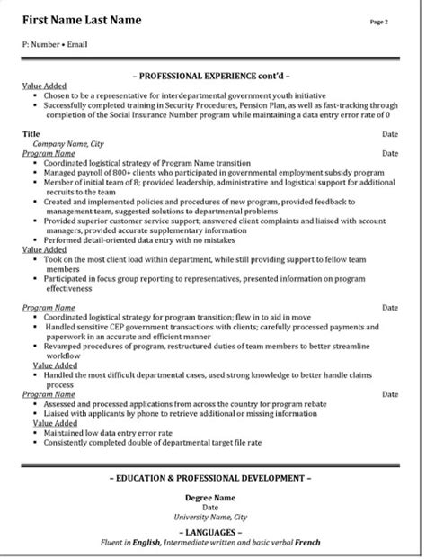 Administrative Official Resume Sample And Template