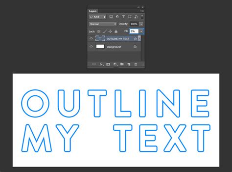 How To Easily Outline Text In Photoshop Wegraphics