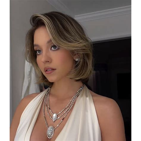 Sydney Sweeneys Dark Suede Blonde Behindthechair