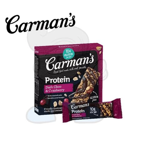 Carman S Protein Dark Choco Cranberry Bar G Food Drinks