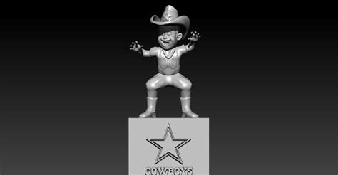 STL file NFL - Dallas Cowboys football mascot statue - 3d Print 🏈・3D printing model to download ...