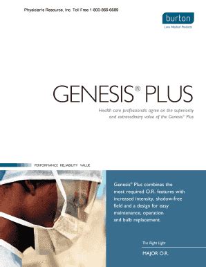 Fillable Online Site Physiciansresource Genesis Plus Combines The Most