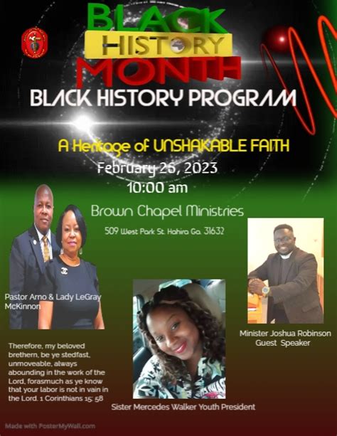 Black History Month Celebration Postermywall