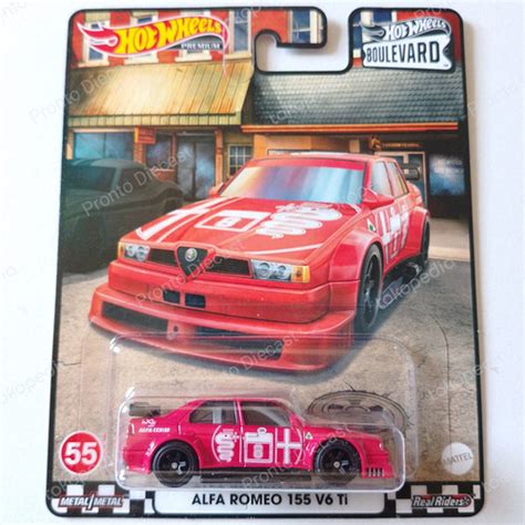 Jual Hot Wheels Premium Alfa Romeo 155 V6 Ti Boulevard L Merah Kota