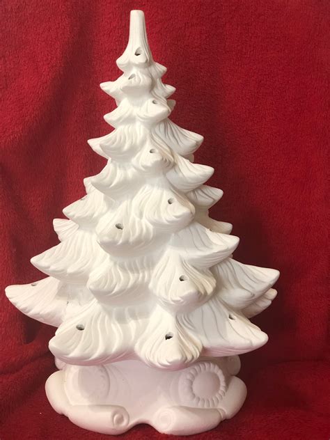 Atlantic Ceramic Christmas Tree Bisque Ready To Paint Etsy