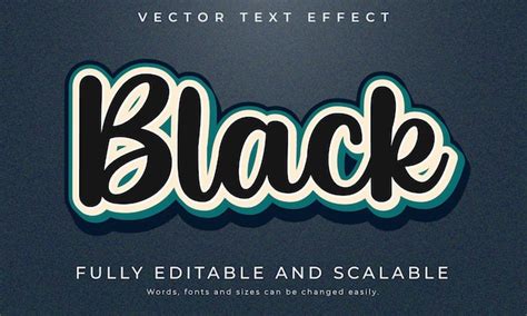 Efecto De Texto Vintage 3d Retro Editable Vector Premium