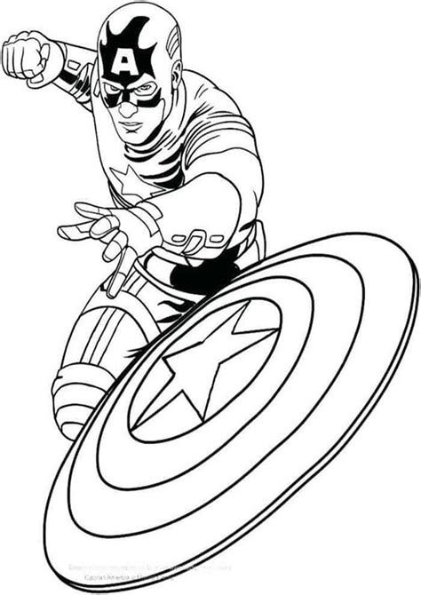 Updated 50 Captain America Coloring Pages Artofit