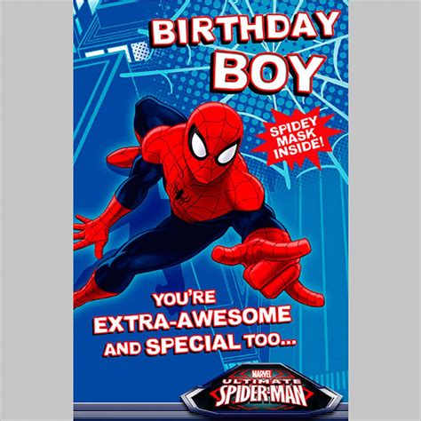 Spiderman Birthday Card Printable