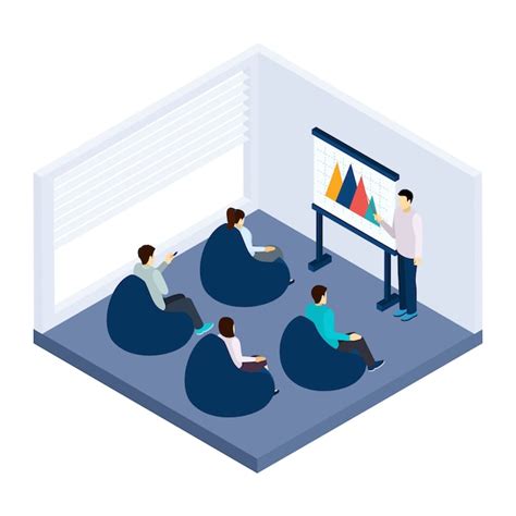 Free Vector | Coworking training illustration