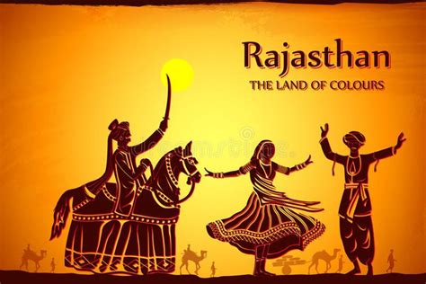 Culture Of Rajasthan Stock Illustration Illustration Of Colorful