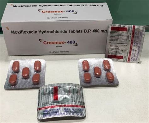 Moxifloxacin Hydrochloride Tablets B P 400 MG At Rs 1445 Box