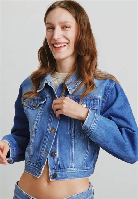 Munthe Eboney Veste En Jean Indigo Bleu Zalando Fr