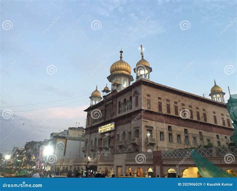 Facade Of Gurudwara Sis Ganj Sahib It Is One Of The Nine Historical