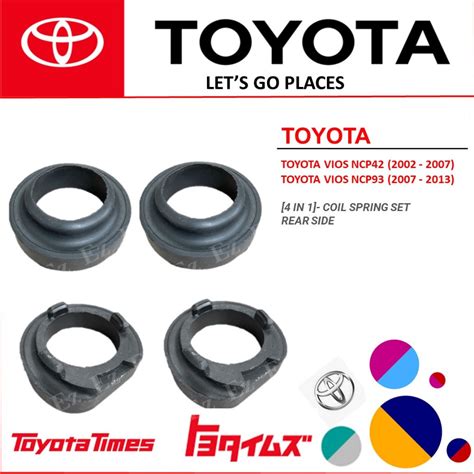 In Rear Lower And Upper Coil Spring Rubber Set For Toyota Vios