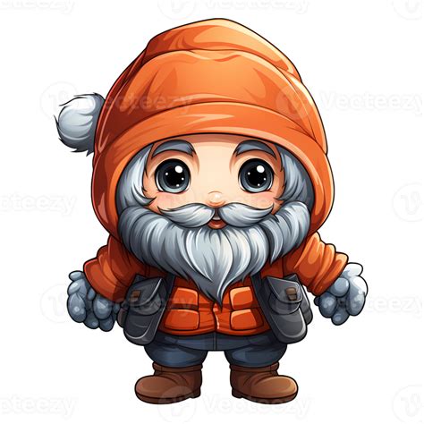 Cute Merry Christmas Gnome Illustration Ai Generative 27236574 Png