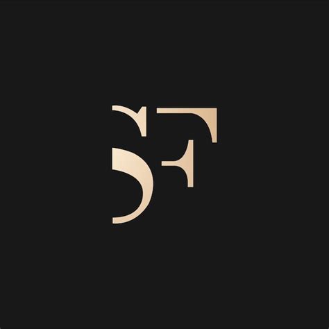 Premium Vector Luxury And Modern Sf Logo Design