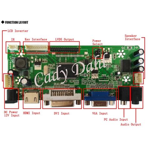 Hdmi Dvi Vga Audio Lvds Lcd Controller Board Module Diy Kit For