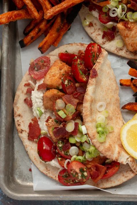 Easy Sheet Pan Chicken Pitas The Hearty Life