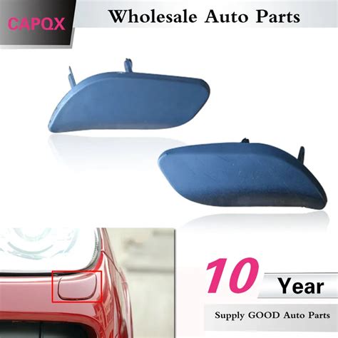 Capqx Front Headlight Headlamp Washer Nozzle Cover House Cap Shell For