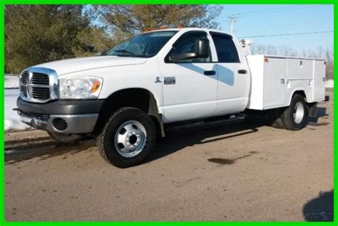 2009 Dodge Ram 3500 Hd Crew Cab 4x4 Service Utility Work Truck