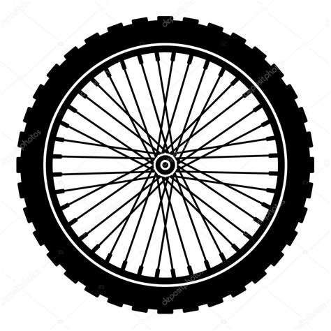 Silueta De Bicicleta Rueda Negra Vector De Stock Happyroman 12333114