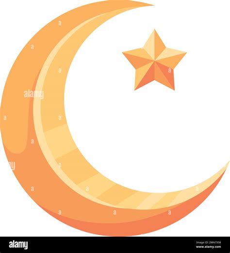 Golden Moon And Star Stock Vector Image Art Alamy