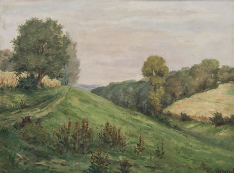 Hans Kohl 1897 1990 Landschaft Bei Heppenheim A Landscape Near