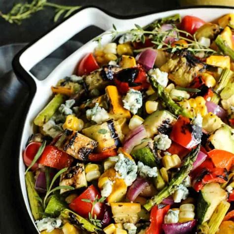 Grilled Vegetable Salad Best Grilled Vegetables A Farmgirl S Dabbles