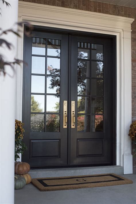 Black Double Front Door Ideas