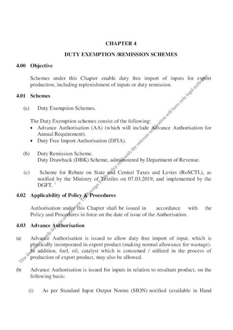 Pdf Chapter Duty Exemption Remission Schemes Chapter