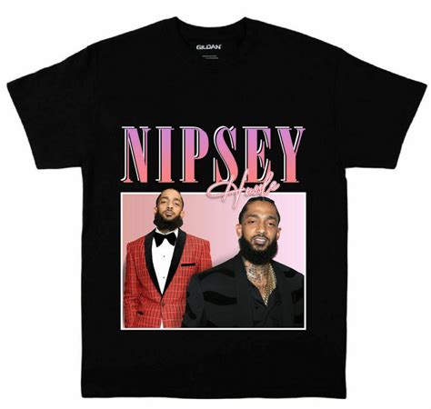 Nipsey Hussle Rapper Hip Hop Vintage Unisex Black T Shirt Etsy