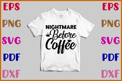 Nightmare Before Coffee Svg Graphic By Grafix Desiginar · Creative Fabrica
