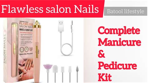 Flawless Salon Nails Review Manicure Kit Tutorials Youtube