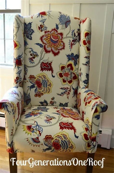 How To Reupholster A Wingback Chair Without Sewing Reupholster