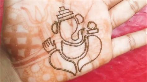 Mehndi Se Ganesh Ji Bnane Ke Easy Tricks Ganesh Mehndi Designs Letest