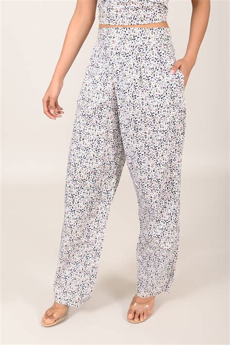 Pink Paisley Big Ruffle Cotton Bikini Top Steal Noire