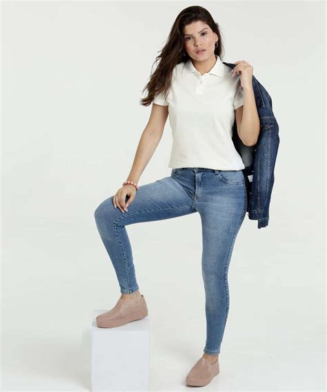 Cal A Feminina Jeans Skinny Stretch Pu Dos Biotipo Marisa