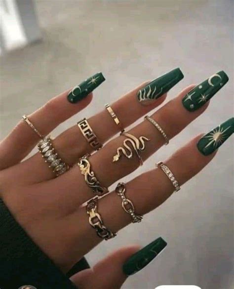 Pin By Nails Art On Idea Pins By You In 2023 Dark Green Nails